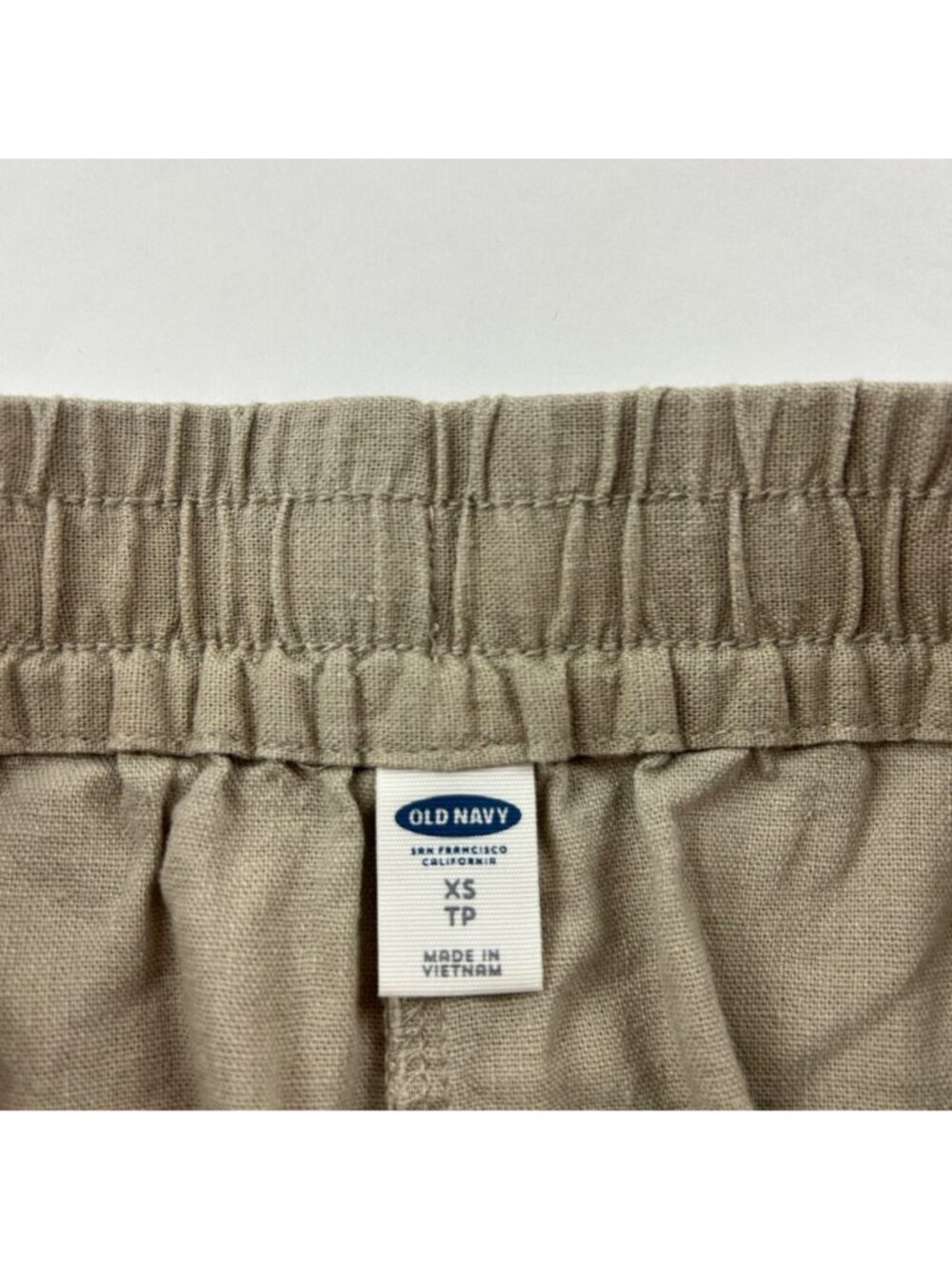 Old Navy Down the Shore Tan Linen Blend Mini Skirt XS - Picture 2 of 4
